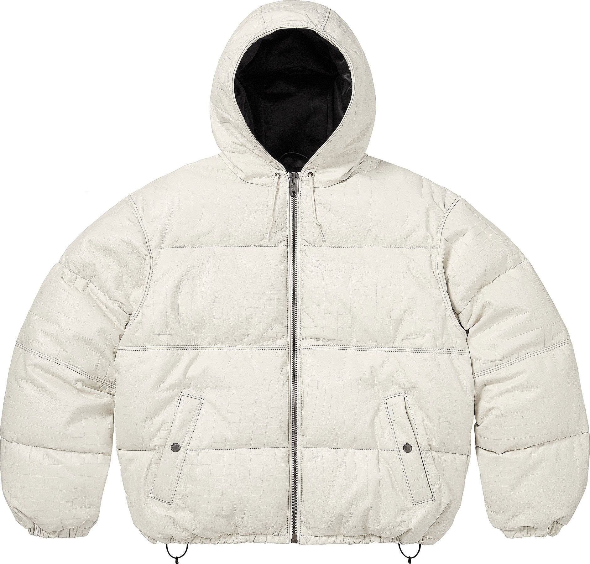 Supreme®/Schott® Leather Down Hooded Puffer Jacket view 2